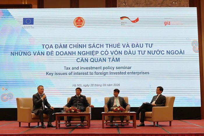 Tọa đàm Chính sách thuế và đầu tư diễn ra ngày 28/9. Ảnh: Cục Thuế