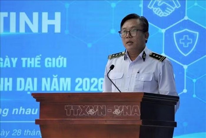 Ông Bùi Quang Tuấn, Phó Chi cục trưởng Chi cục Chăn nuôi và Thú y Thành phố Hồ Chí Minh phát biểu.