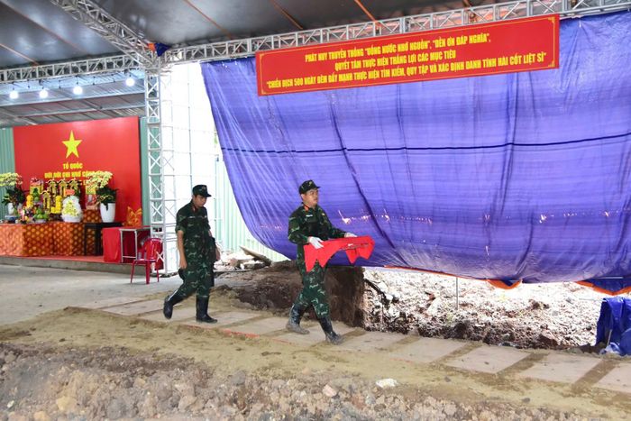 Đến hết ngày 28/9, lực lượng chức năng đã phát hiện, quy tập 666 bộ hài cốt liệt sĩ.