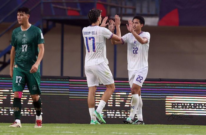 Chiến thắng 4-0 ở ngày ra quân FIFA ASEAN CUP 2026 giúp Thái Lan thêm phần tự tin khi đối đầu với Việt Nam. Ảnh: Đức Đồng.
