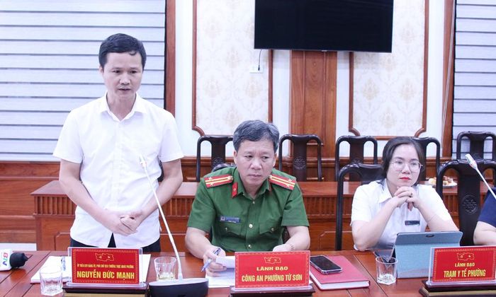  Đồng chí Nguyễn Đức Mạnh, Phó Chủ tịch Thường trực UBND phường Từ Sơn giải trình làm rõ một số nội dung. 