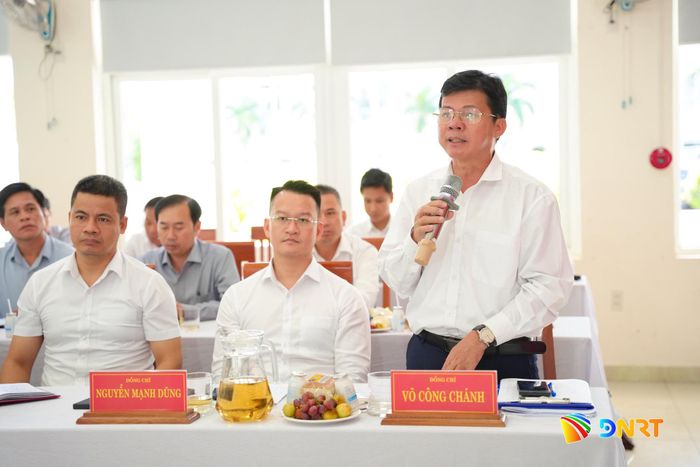 Trưởng ban Nội chính Thành ủy Võ Công Chánh phát biểu tại hội nghị. Ảnh: T.CÔNG