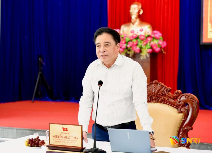 Phó Bí thư Thường trực Thành ủy Nguyễn Khắc Toàn kết luận hội nghị. Ảnh: T.CÔNG