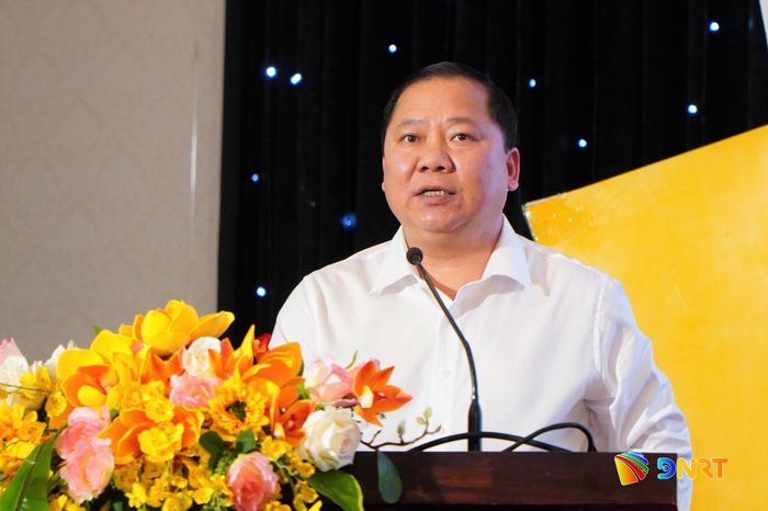 Phó Chủ tịch Ủy ban Trung ương MTTQ Việt Nam Nguyễn Phi Long phát biểu khai mạc hội nghị. Ảnh: VINH ANH