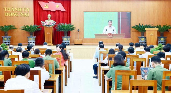 Ủy viên Bộ Chính trị, Thủ tướng Chính phủ Lê Minh Hưng, Trưởng ban Chỉ đạo phát biểu khai mạc phiên họp. Ảnh: Công Nghĩa