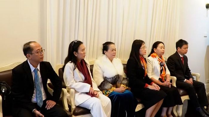 Các thành viên Đoàn công tác tỉnh Gia Lai tham dự buổi làm việc. Ảnh: Ngọc Luận