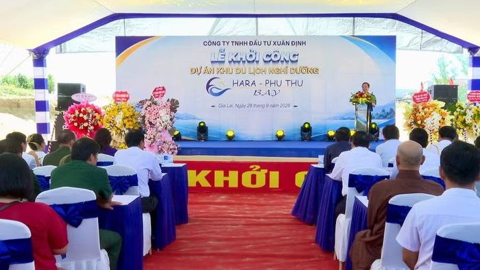 Quang cảnh lễ khởi công Dự án. Ảnh: Nhật Trường 