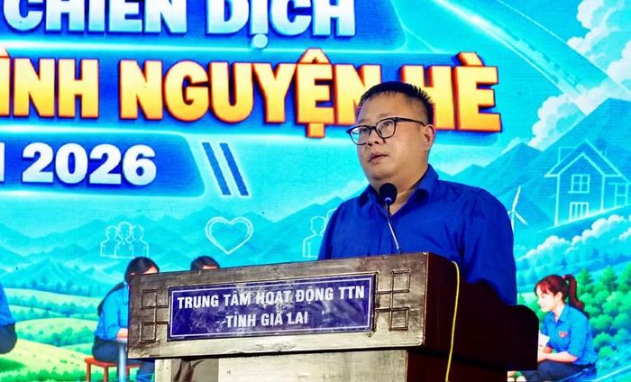  Anh Nguyễn Chí Hiếu phát biểu tại hội nghị. Ảnh: D.L 