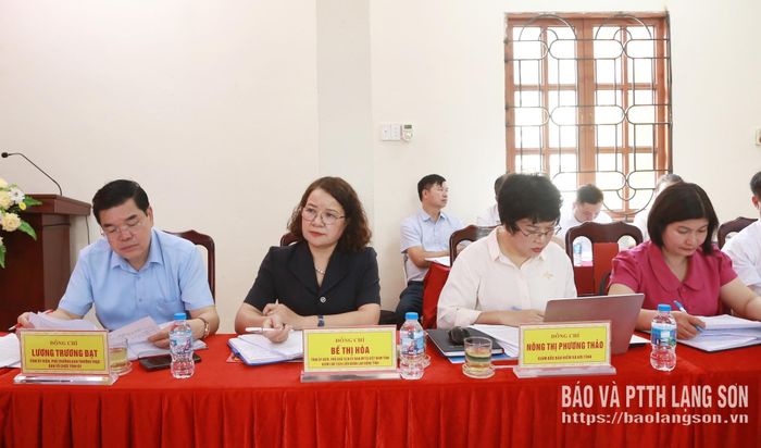 Các đại biểu dự buổi làm việc