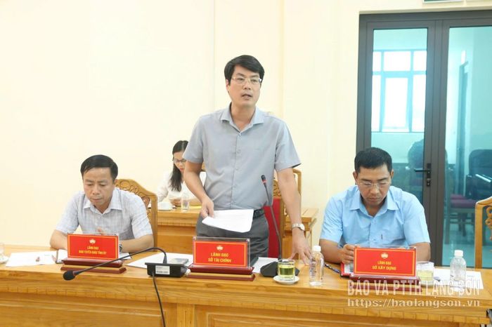 Lãnh đạo Sở Tài chính phát biểu ý kiến tại hội thảo
