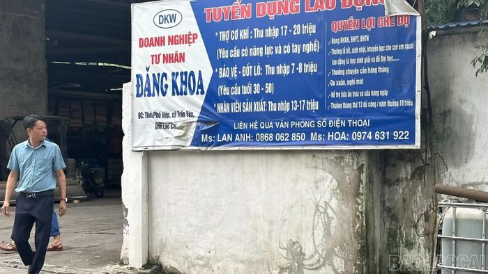 Doanh nghiệp tư nhân Đăng Khoa thường xuyên phải tuyển thêm lao động.