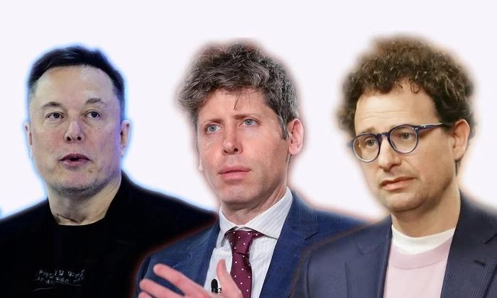 CEO SpaceXAI Elon Musk, CEO OpenAI Sam Altman và CEO Anthropic Dario Amodei.