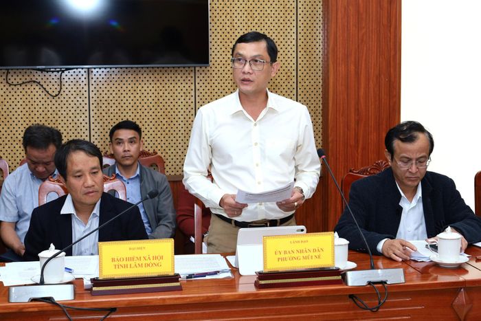 Chủ tịch UBND phường Mũi Né Lê Thanh Sơn báo cáo vụ việc theo thẩm quyền