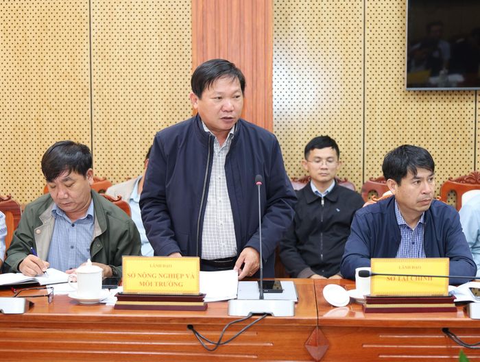 Phó Giám đốc Sở Nông nghiệp và Môi trường tỉnh Lâm Đồng Huỳnh Duy Khôi báo cáo vụ việc thuộc thẩm quyền