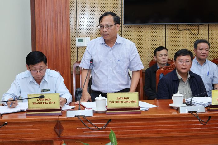 Phó Chánh Văn phòng UBND tỉnh Lâm Đồng Trần Thanh Toàn báo cáo vụ việc thuộc thẩm quyền