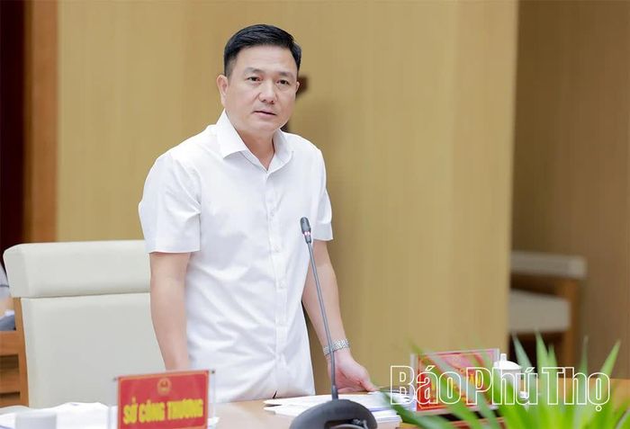 Đồng chí Phó Chủ tịch UBND tỉnh Vũ Việt Văn phát biểu tại phiên họp.