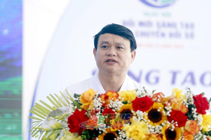 Đồng chí Đặng Ngọc Hậu, Phó Chủ tịch UBND tỉnh phát biểu.