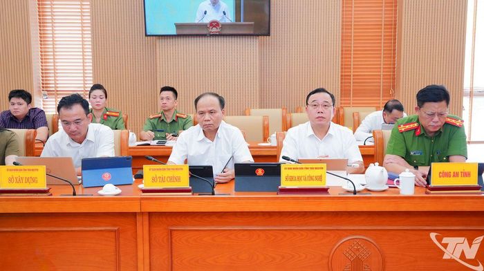 Đại biểu dự tại điểm cầu trực tuyến tỉnh Thái Nguyên.