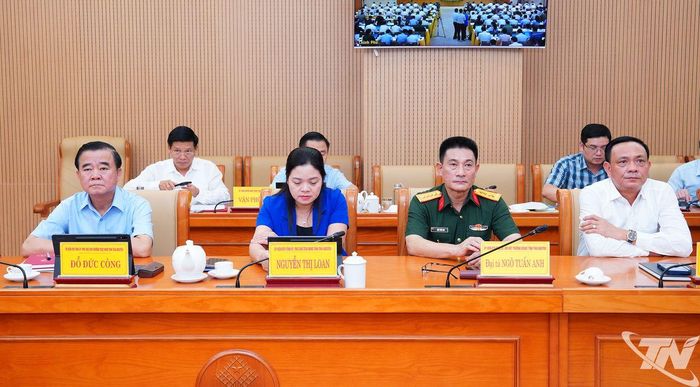 Đại biểu dự tại điểm cầu trực tuyến tỉnh Thái Nguyên.