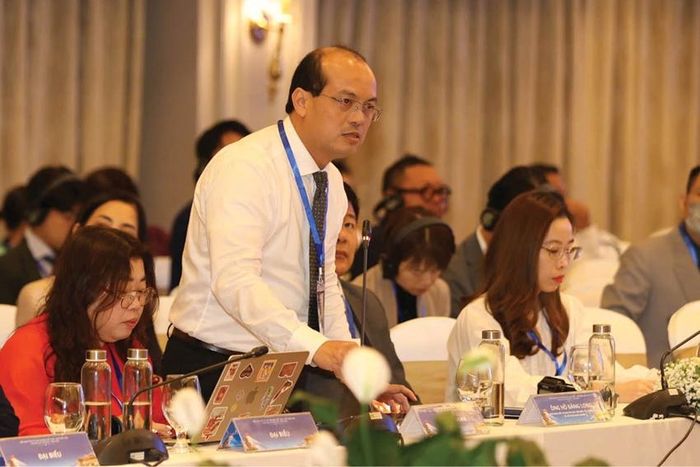  PGS.TS.BS. Nguyễn Minh Tâm, Phó Hiệu trưởng Trường Đại học Y Dược, Đại học Huế chia sẻ các cơ hội hợp tác trong lĩnh vực đào tạo y dược.