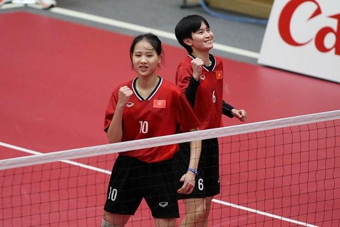 Tuyển cầu mây nữ Việt Nam vào chung kết ASIAD 20 (Ảnh: TTVN).