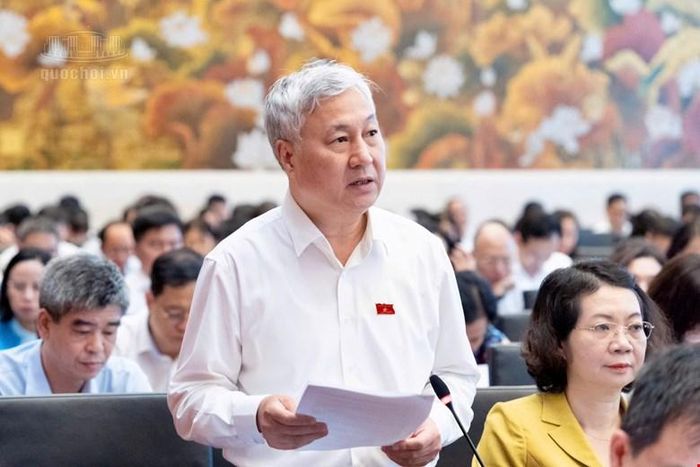 Đại biểu Trần Văn Lâm phát biểu thảo luận.