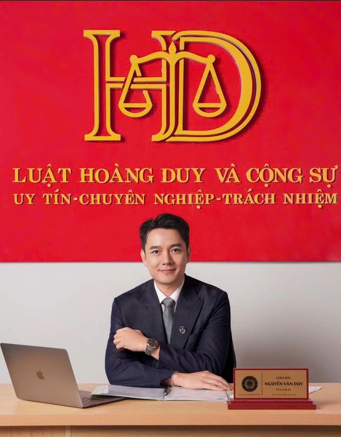 Thạc sỹ, Luật sư Nguyễn Văn Duy, Giám đốc Công ty Luật Hoàng Duy và cộng sự.