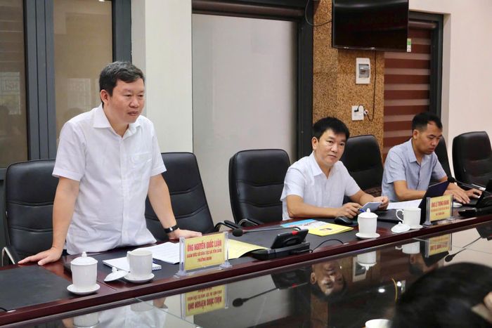 Giám đốc Sở Dân tộc và Tôn giáo, Trưởng đoàn kiểm tra Nguyễn Quốc Luận kết luận buổi làm việc. Ảnh: Nguyễn Tuyên