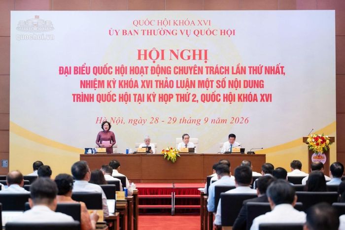 Hội nghị đại biểu Quốc hội hoạt động chuyên trách lần thứ Nhất diễn ra trong hai ngày 28-28/9. (Ảnh: Quochoi.vn)