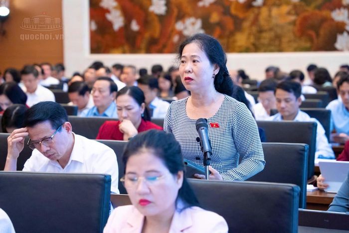 Đại biểu Tô Ái Vang (Đoàn ĐBQH TP Cần Thơ). Ảnh: quochoi.vn.