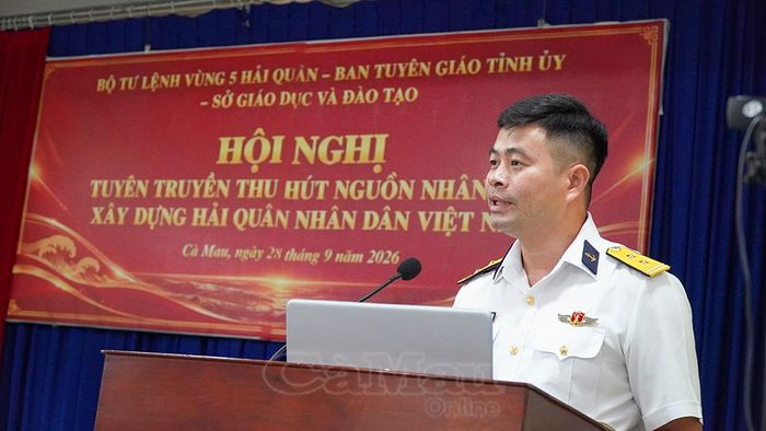 Trung tá Lê Quang Đạo, Chính trị viên Hải đội 516, Lữ đoàn 175, Bộ Tư lệnh Vùng 5 Hải quân, thông tin về vai trò, trách nhiệm của tuổi trẻ trong bảo vệ chủ quyền biển, đảo.