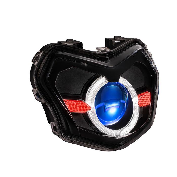 Đèn BI-LED Projector thế hệ mới VS110 định vị màu đỏ dành cho xe máy Honda Vision.