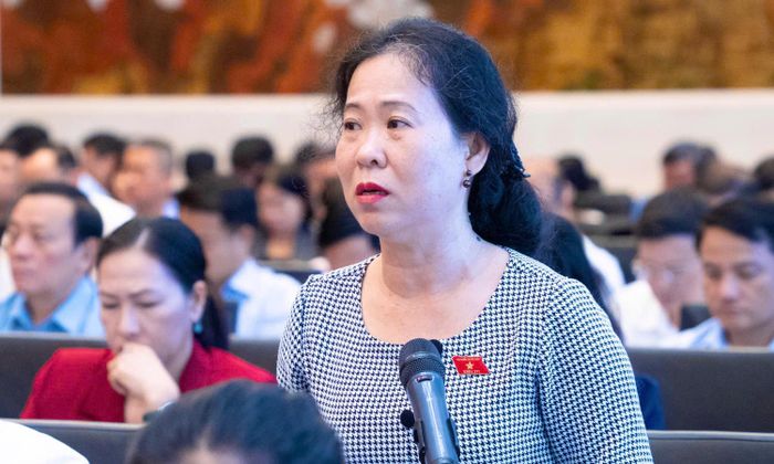 Đại biểu Tô Ái Vang. (Ảnh: Media Quốc hội)