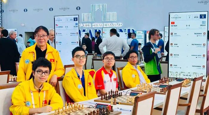 Đội nam cờ vua Việt Nam xếp hạng 19 tại Olympiad 2026. Ảnh: FIDE