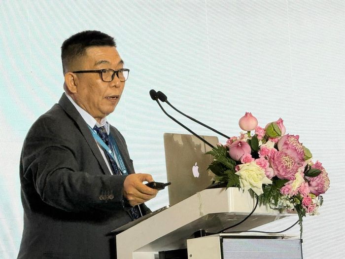 Ông Than Zaw Oo, Giám đốc Cục Khảo cổ và Bảo tàng Quốc gia Myanmar. Ảnh: Kiều Thoan Thu