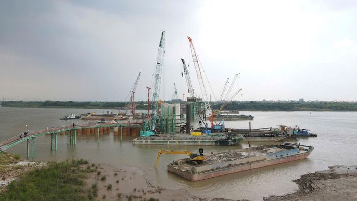 Khi hoàn thành, tuyến đường kết nối sân bay Gia Bình với Thủ đô Hà Nội được kỳ vọng hình thành một trục giao thông hiện đại, kết nối khu vực sân bay với trung tâm Hà Nội và các tuyến giao thông quan trọng. Ảnh: Phạm Công
