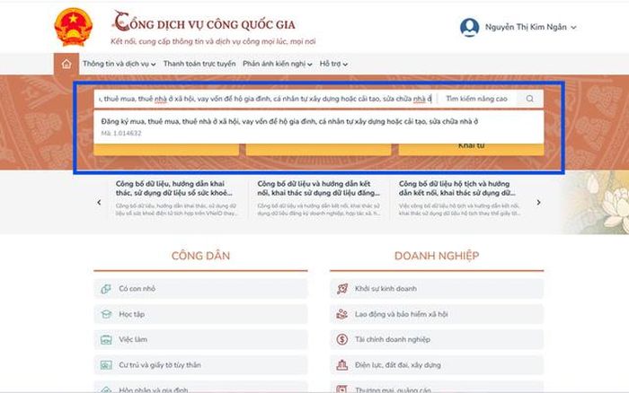 Lựa chọn đúng thủ tục hành chính.