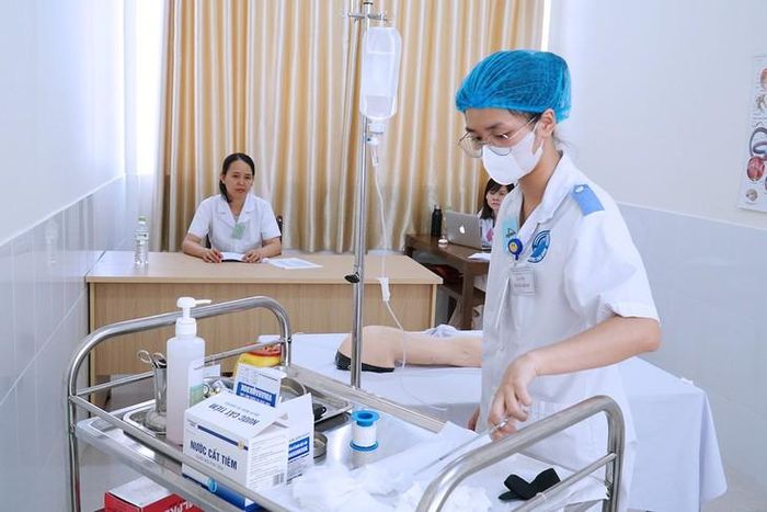 Sinh viên khoa Điều dưỡng, Trường Đại học Y Dược Thái Bình. Nguồn: ĐHYTB