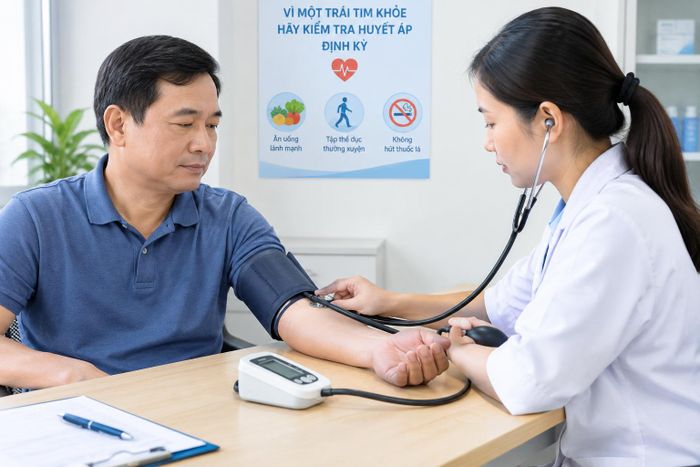 Chế độ ăn nhiều muối làm tăng huyết áp, từ đó tăng nguy cơ bệnh tim mạch và đột quỵ. Ảnh minh họa AI