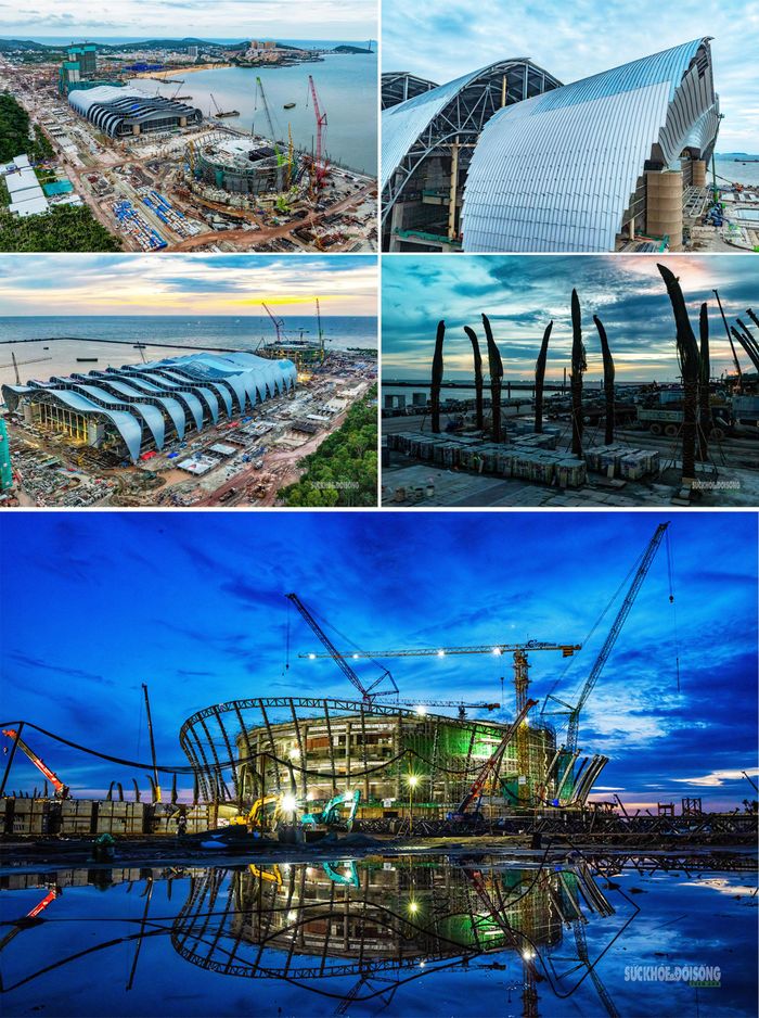 Nhà biểu diễn đa năng sẽ hoàn thiện trong quý IV. Ảnh: Hoàng Hà.