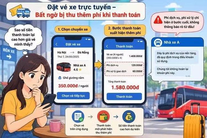 Nghi ngờ bị thu thêm phí dịch vụ khi đặt xe trực tuyến, khách hàng cần lưu giữ bằng chứng để khiếu nại