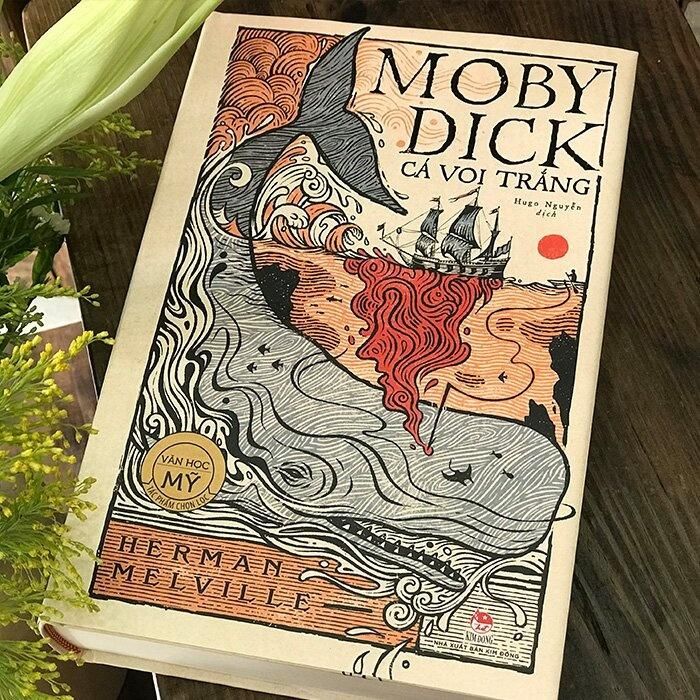  Cá voi trắng Moby Dick là tác phẩm kinh điển của Mỹ. Ảnh: Netabooks. 