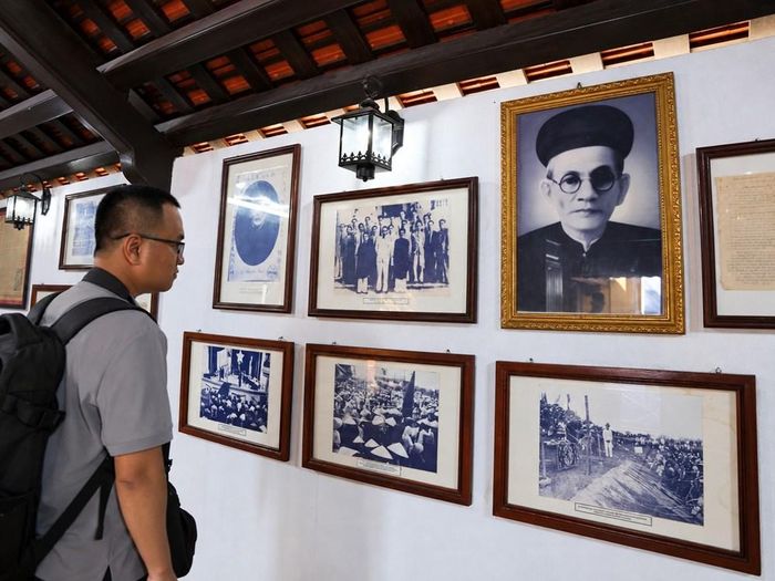 Không gian trưng bày tại di tích Nhà lưu niệm cụ Huỳnh Thúc Kháng