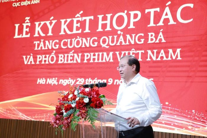 Thứ trưởng Tạ Quang Đông phát biểu tại lễ ký kết