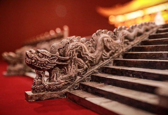 Mô hình phục dựng Điện Kính Thiên được giới thiệu tại trưng bày