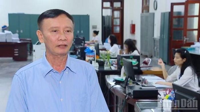 Đồng chí Nguyễn Tiến Dũng, Phó Giám đốc Kho bạc Nhà nước khu vực XII. (ẢNH: ĐỨC MINH)