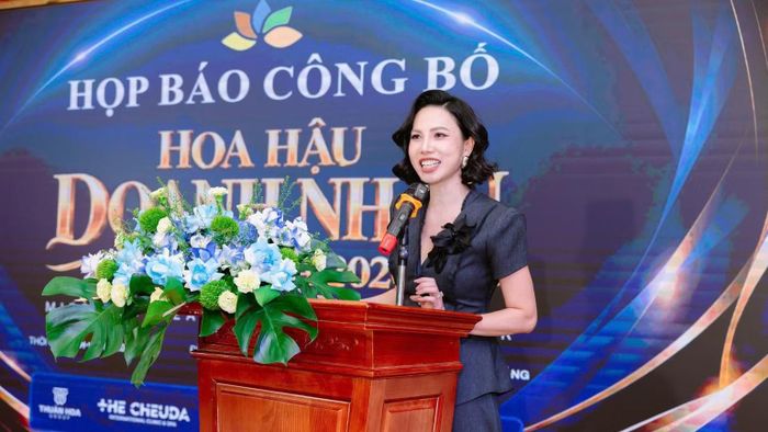 Bà Vũ Trần Thúy Hồng, Trưởng Ban tổ chức Cuộc thi chia sẻ. (Ảnh: Ban tổ chức cung cấp)