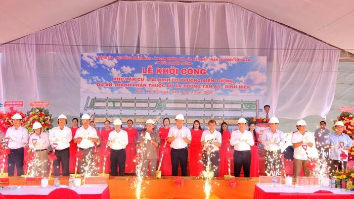 Khu tái định cư Tân An-Bình Hiệp đóng góp đáng kể vào kết quả giải ngân vốn đầu tư công của tỉnh Tây Ninh năm 2026. (Ảnh: THANH PHONG)