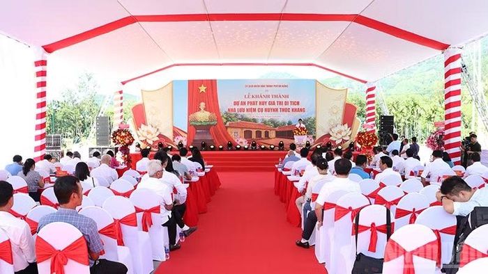 Quang cảnh lễ khánh thành. (Ảnh: QV)