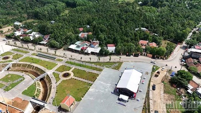 Dự án Phát huy giá trị di tích Nhà lưu niệm Cụ Huỳnh Thúc Kháng với diện tích đất quy hoạch là 3,43ha. (Ảnh: QV)